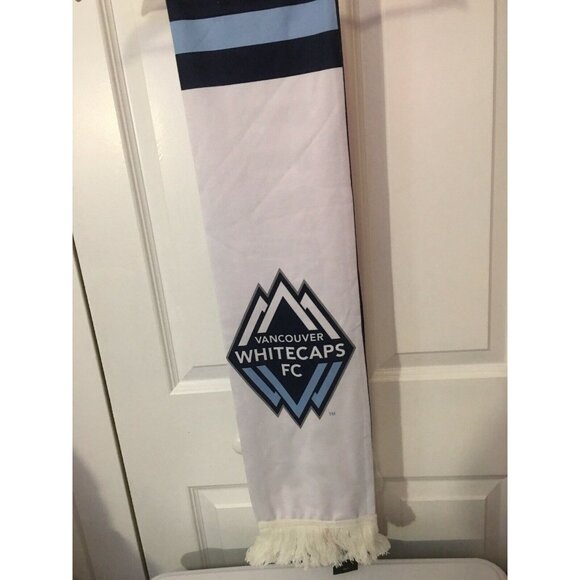 MLS Vancouver Whitecaps FC Draft Adidas Tassel Winter Knit Scarf - Picture 4 of 5